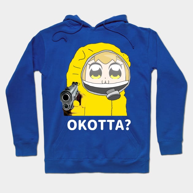 Popuko Okotta? in Hazmat Suit Edits memes with gun Hoodie by FOGSJ